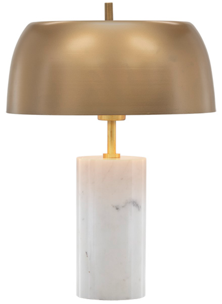 
                  
                    Aludra Table Lamp - White Marble - Gold
                  
                