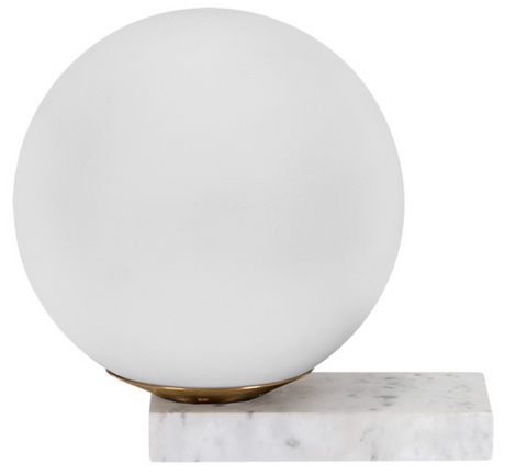 Elara Table Lamp - White Marble